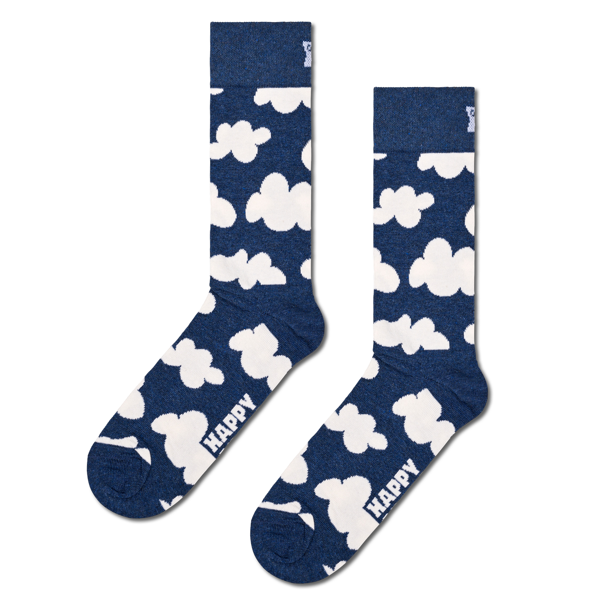 CLOUDY - Chaussettes nuages en coton mélangé | Bleu