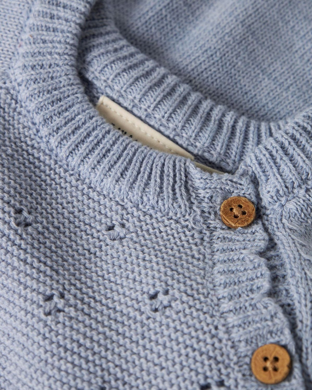 Cardigan Baby – Strikket, Øko Bomull | Laguna LS Wrap Knit