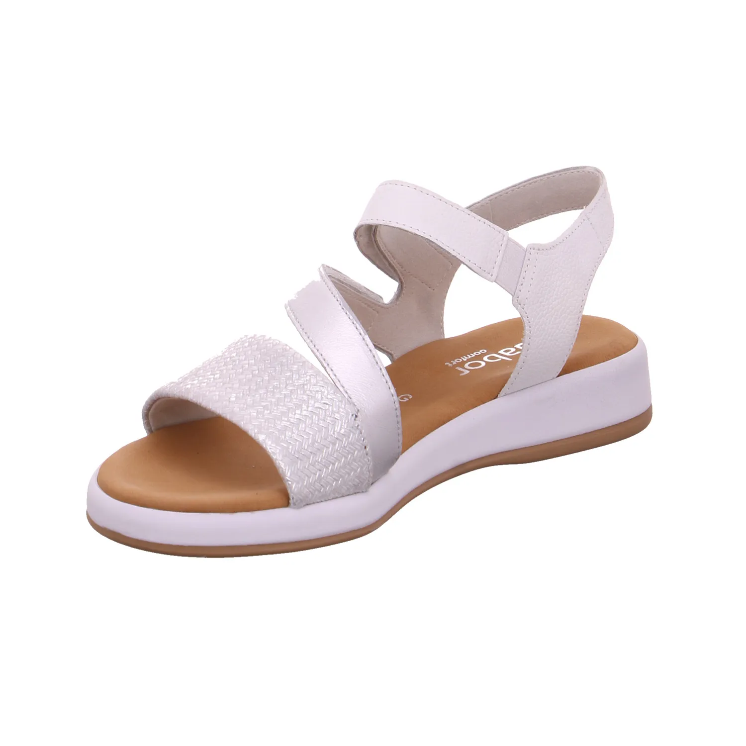 GABOR Sandalette Silber Leder