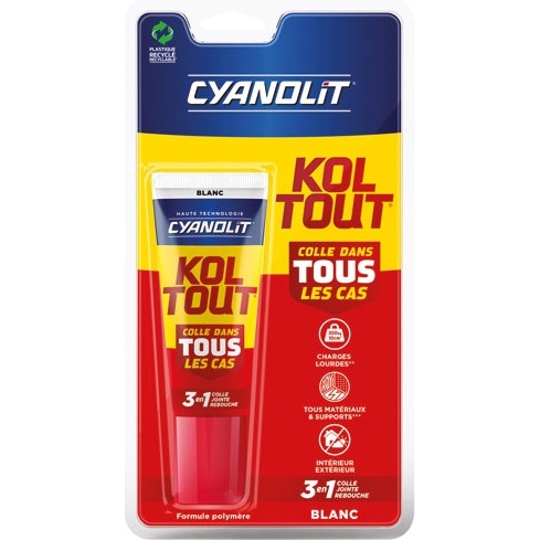 Mastic colle express - 50 mL - blanc