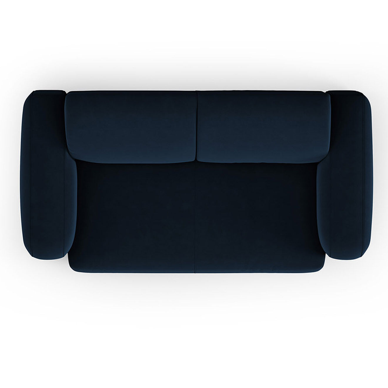 Mazzini Sofas Canapé Velours Jasmin 2 Places bleu roi - 170x95x72 cm