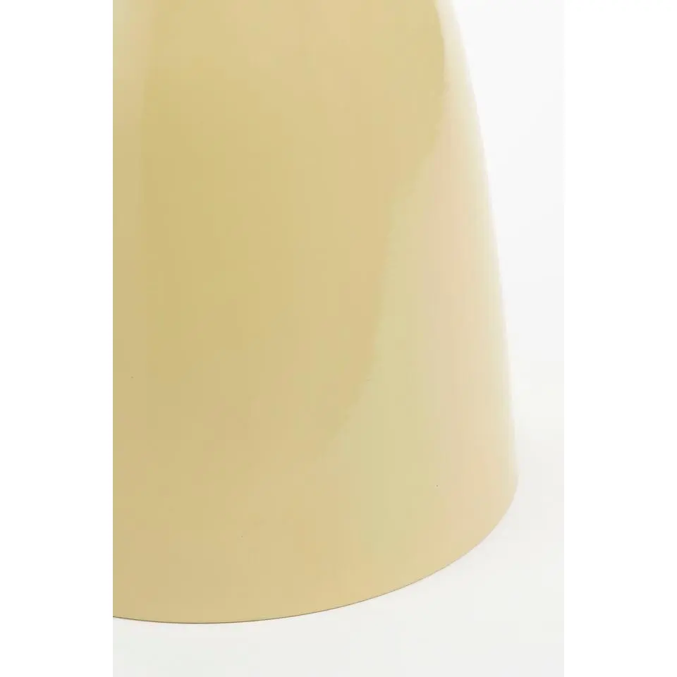 Mica Decorations Elliot Bijzettafel - H45 x Ø32 cm - IJzer - Beige