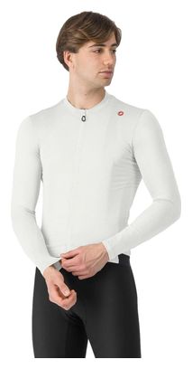 Maillot à Manches Longues Castelli Espresso Homme Blanc Gris