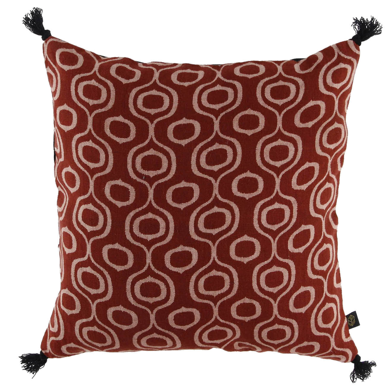 Harmony Housse de coussin en Lin & Coton Ubud cinnebar - 45x45 cm