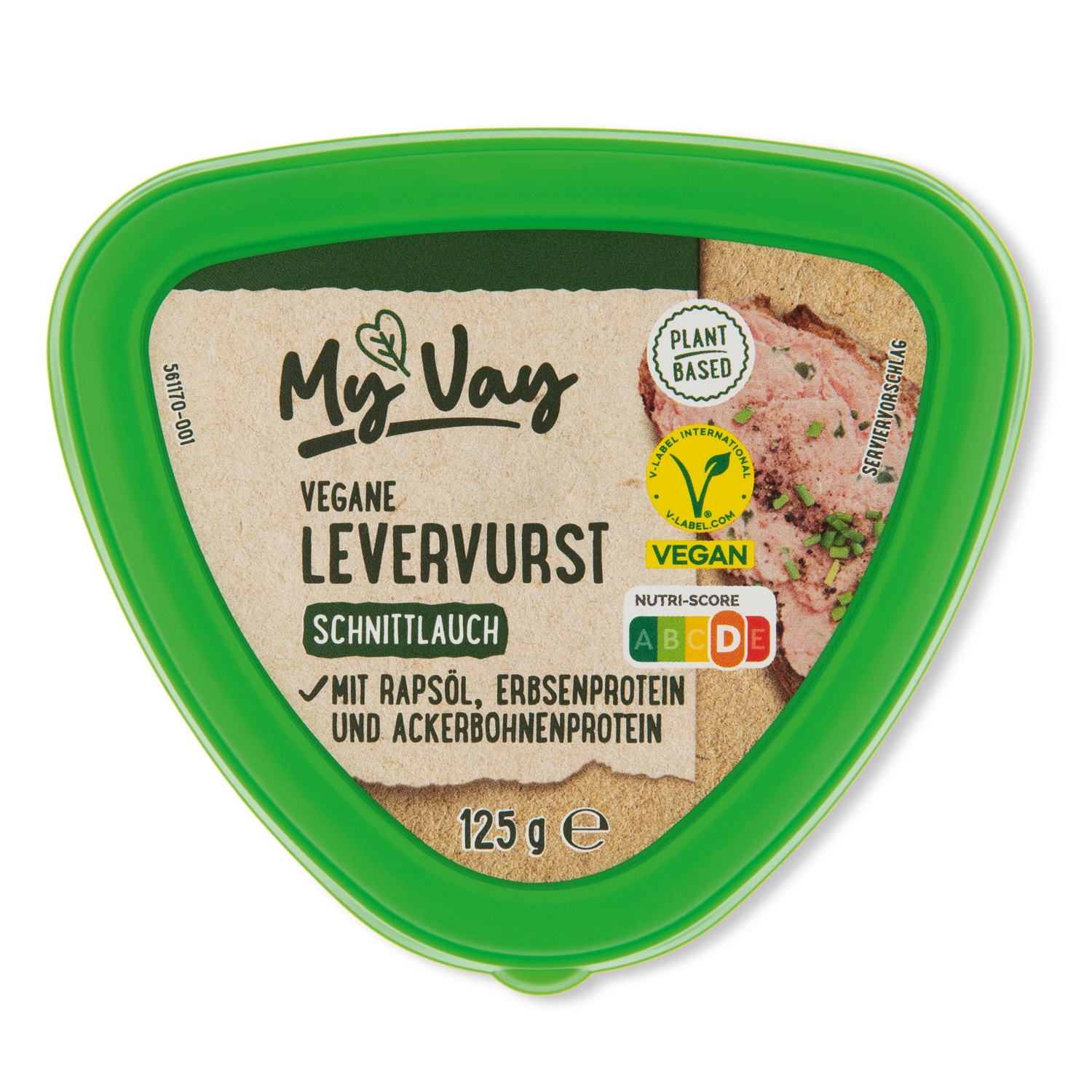 MEIN VEGGIE TAG Vegane Levervurst, Schnittlauch 125 g