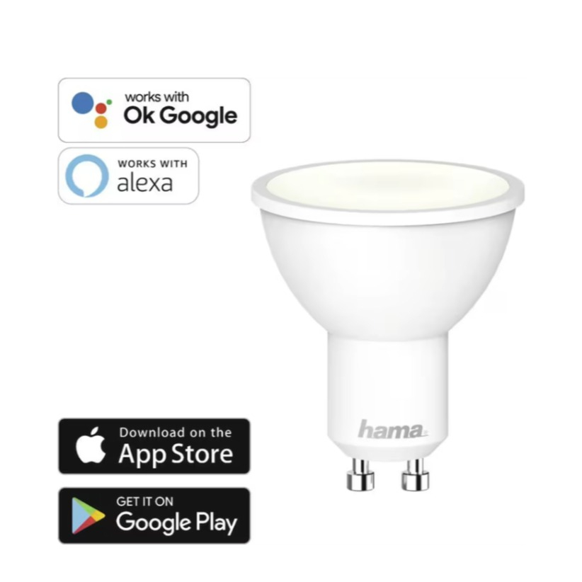 WLAN LED Lampe Dimmbare WiFi Glühbirne mit App Steuerung für iOS/Android GU10 / 5.5W (176585) - Warmweiss / Tageslicht