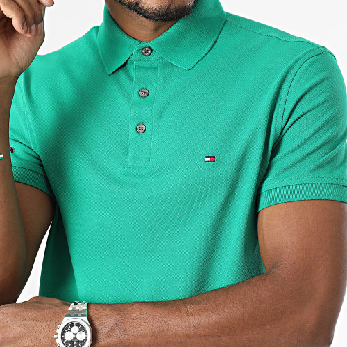 Polo Manches Courtes Slim 1985 7771 Vert
