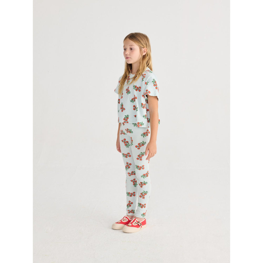 Køb Bobo Choses Light Blue Juicy Tomatoes All Over Cropped T-Shirt