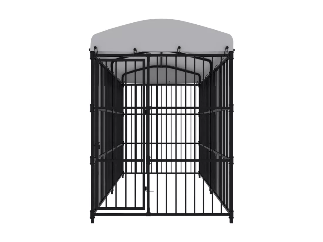 Chenil cage enclos pac noire 300 x 150 x 210 cm 02_0041728