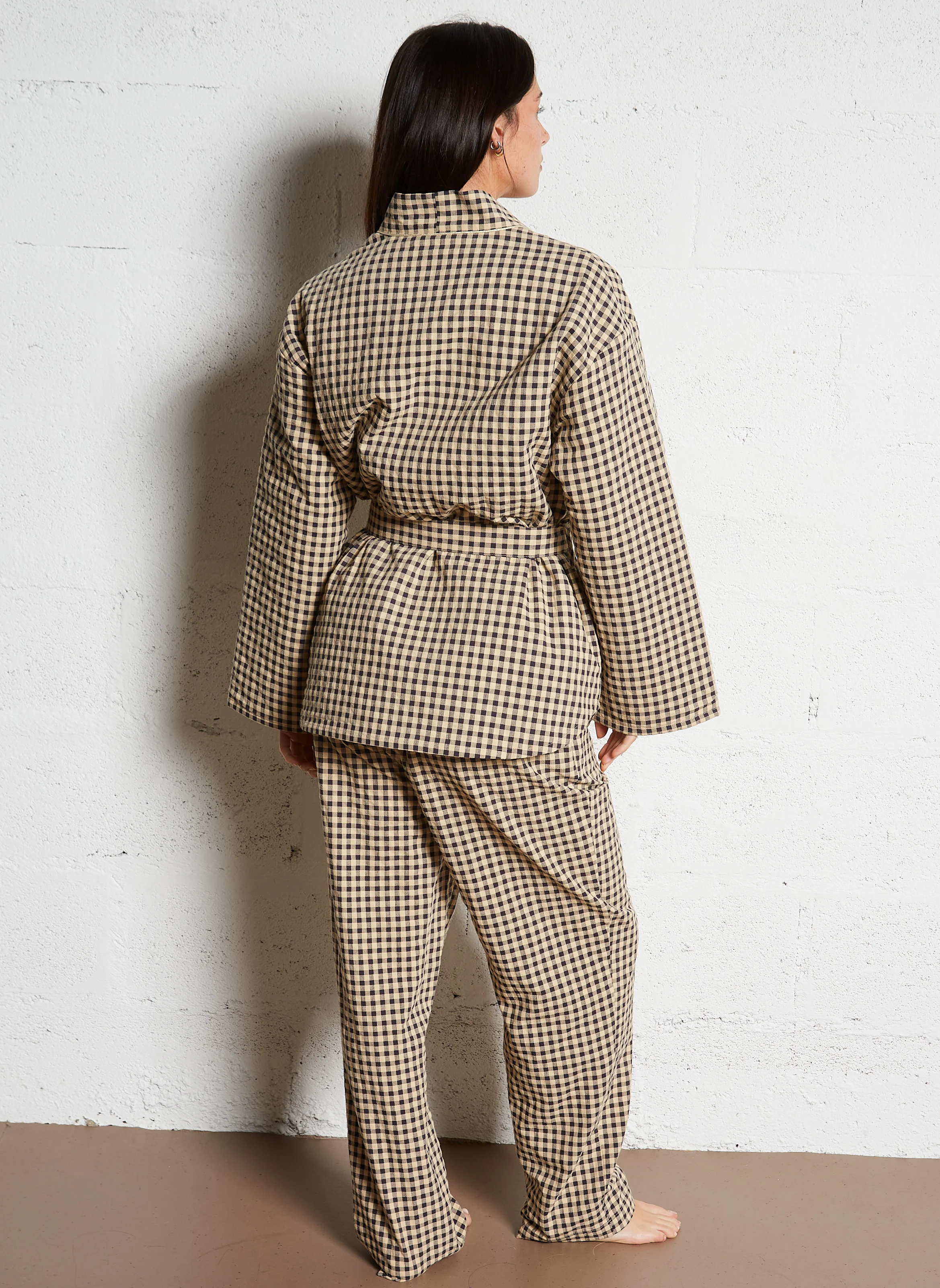 ELIOT - Pantalon de pyjama à carreaux de vichy | Multicolore
