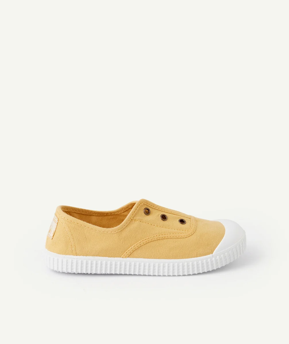 VICTORIACHAUSSURES EN TOILE DE FIBRES RECYCLÉES JAUNES