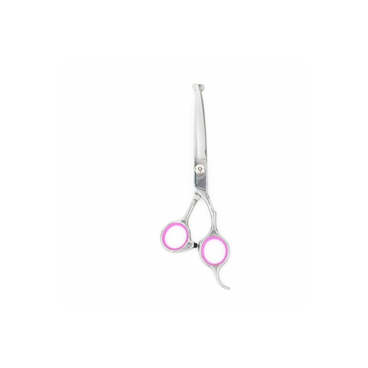 Hundesaks bøyd 19 cm Sølv/Rosa