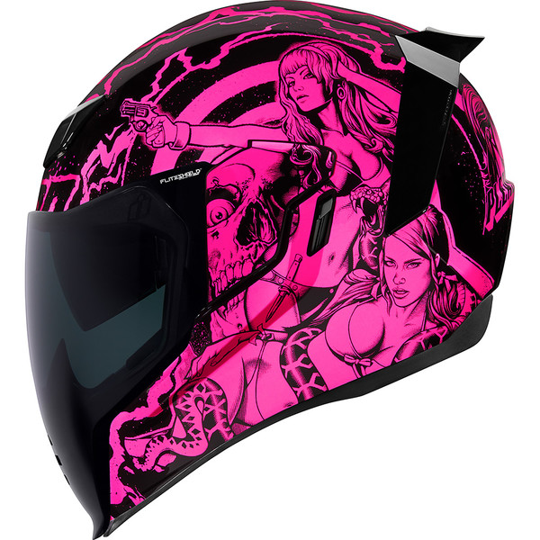 Icon - Casque Airflite Pleasuredome Redux™ Rose / Noir