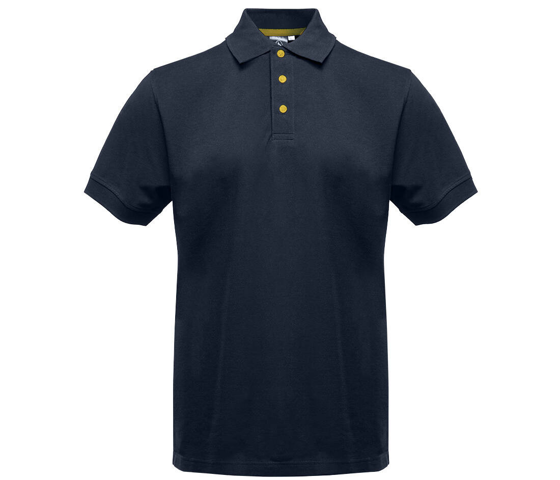 BLACK&MATCH BM100 - Polo boutons contrastés
