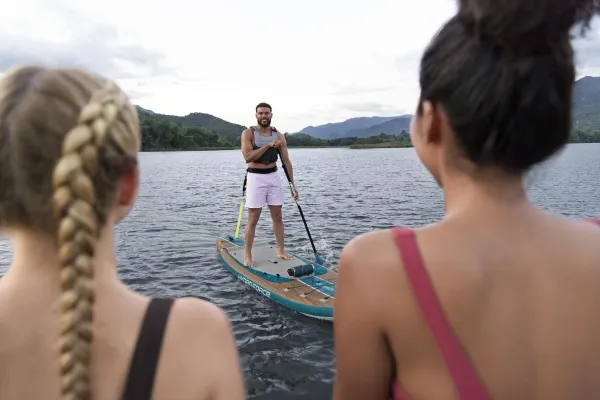 Bestway 6532E, Stand up-paddleboard (SUP), Flad, Blå, EVA (ethylenvinylacetat), Polyvinylchlorid (PVC), 150 kg, 1,03 bar