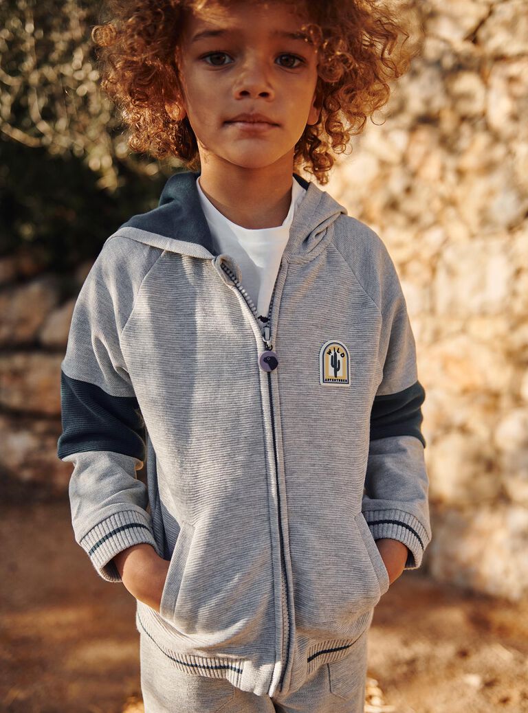 Gilet Gris chiné