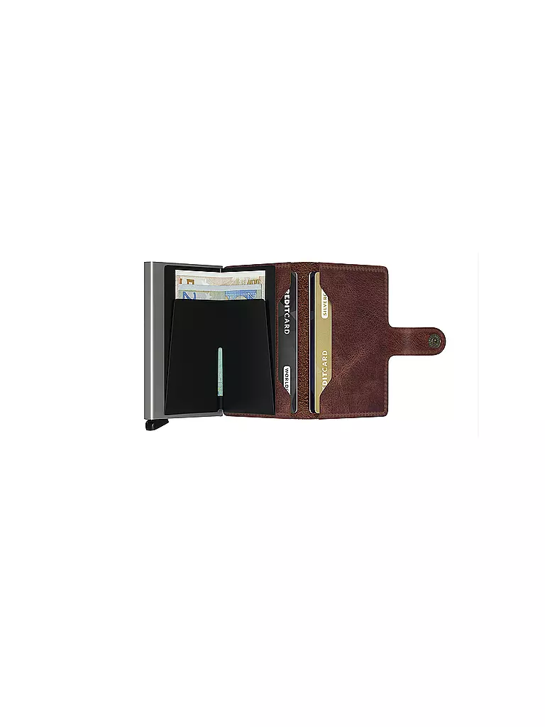 SECRID Geldbörse - Miniwallet Vintage Mini Brown braun
