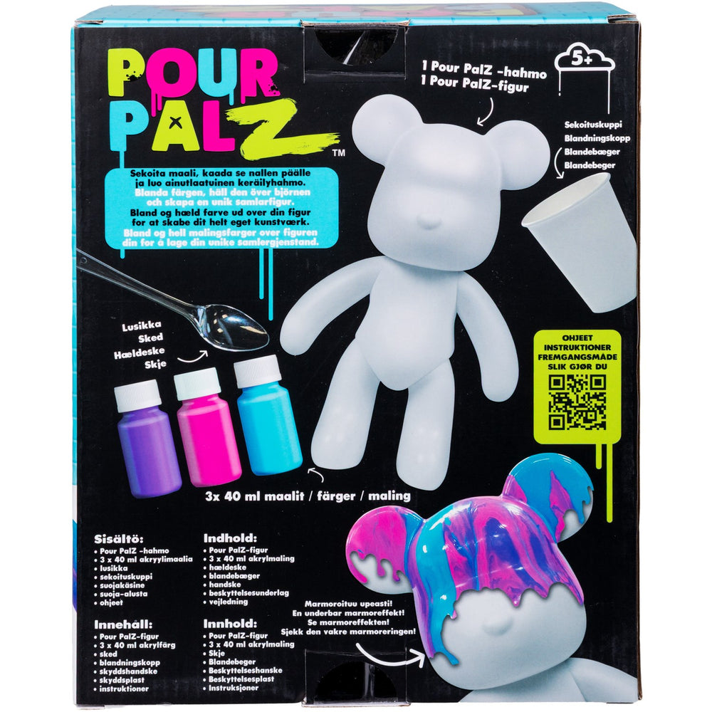 Køb Pour Palz Diy Paint Bear Berry Blast