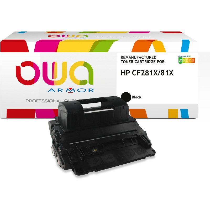 Toner remanufacturé OWA - haute capacité - Noir - pour HP CF281X