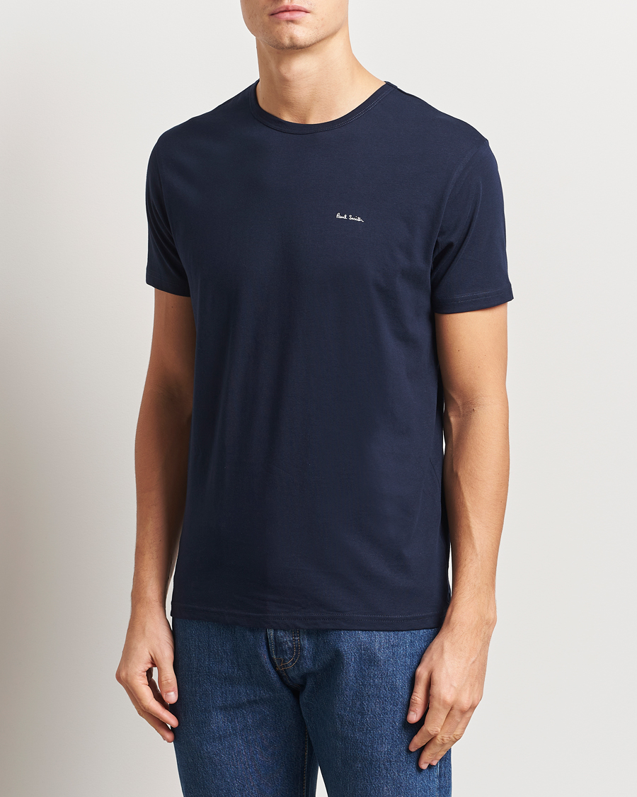 Paul Smith 3-Pack Crew Neck T-Shirt Navy