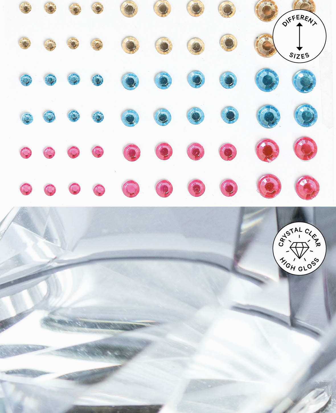 (85er Set) Schmucksteine Sticker für DIY Dekoration Strasssteine Aufkleber