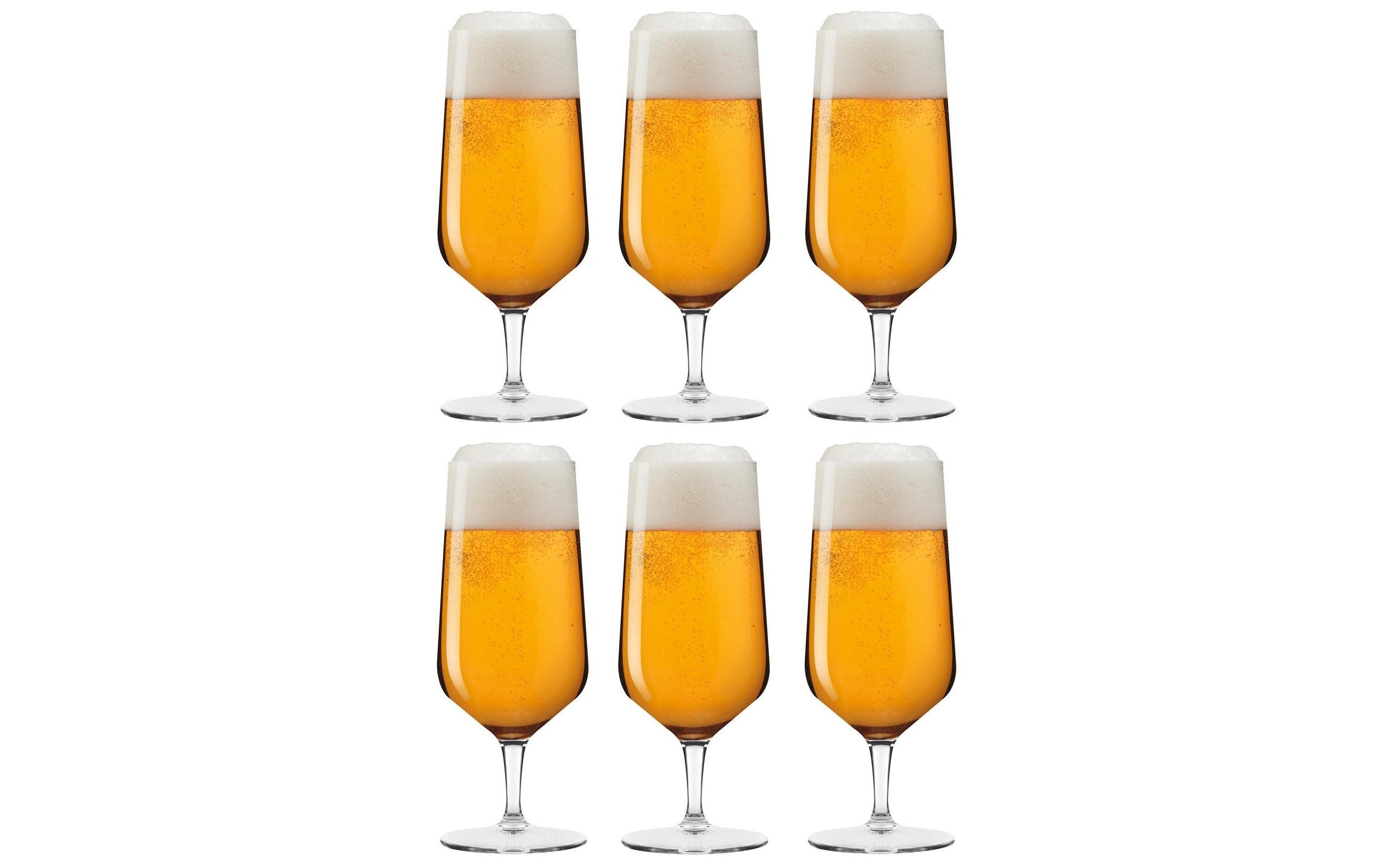 Bierglas Puccini 330 ml, 6 Stück, TransparentBiertulpe aus Kristallglas