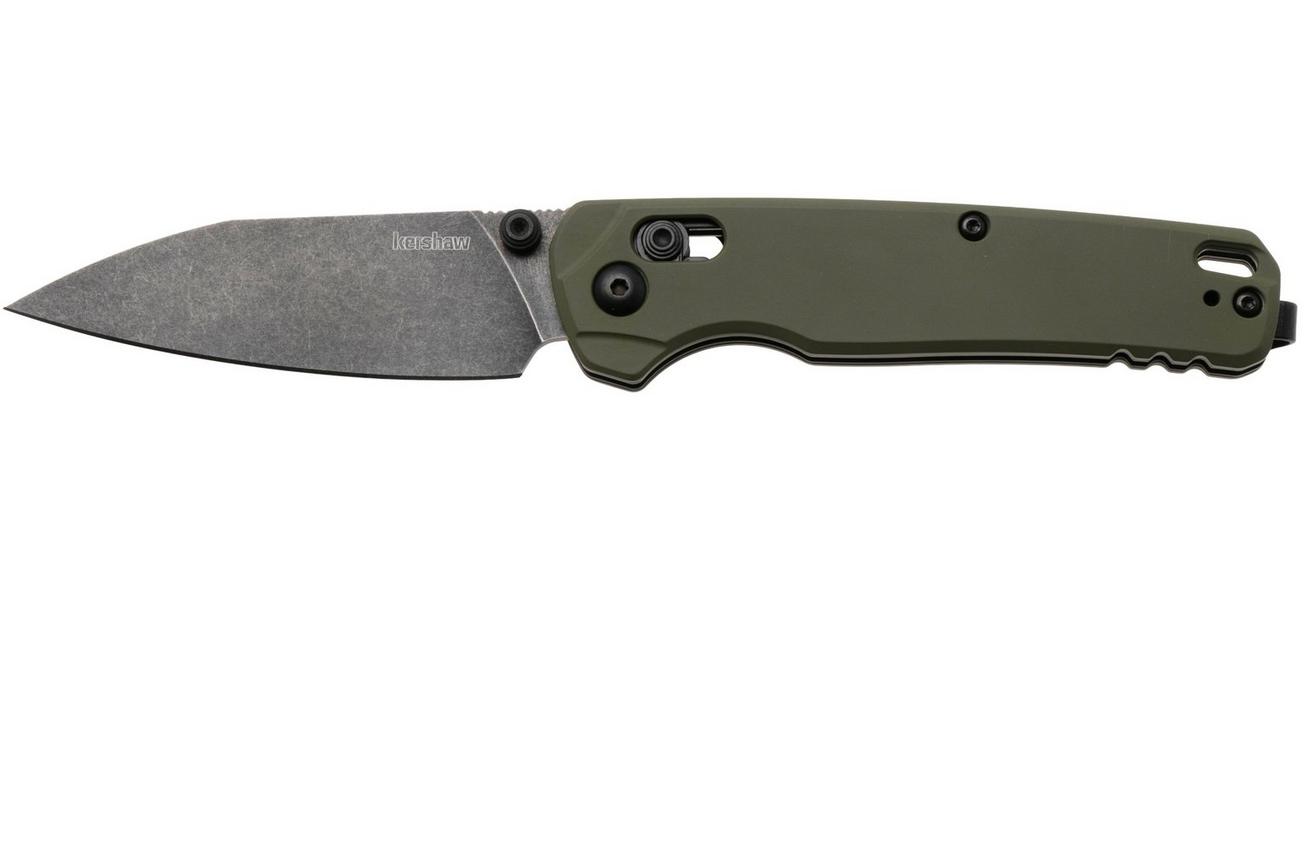 Kershaw Bel Air 6105OLBW, Blackwashed CPM MagnaCut, OD Green Aluminum zakmes