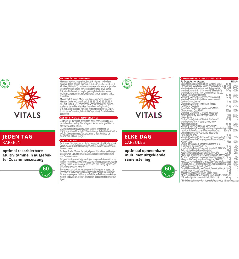 Vitals Elke dag (60 capsules)