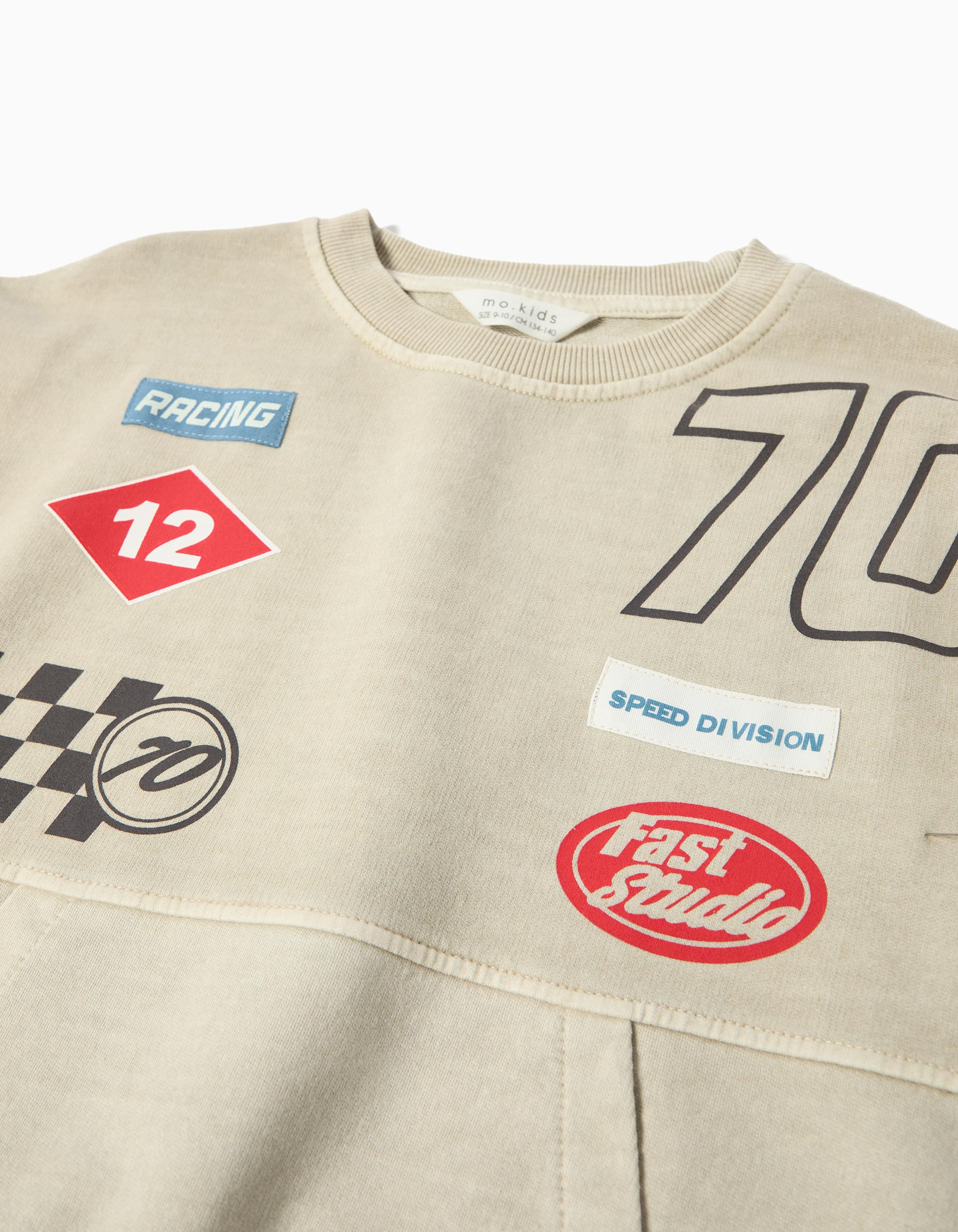 Sweatshirt de Felpa, Menino, Bege Claro