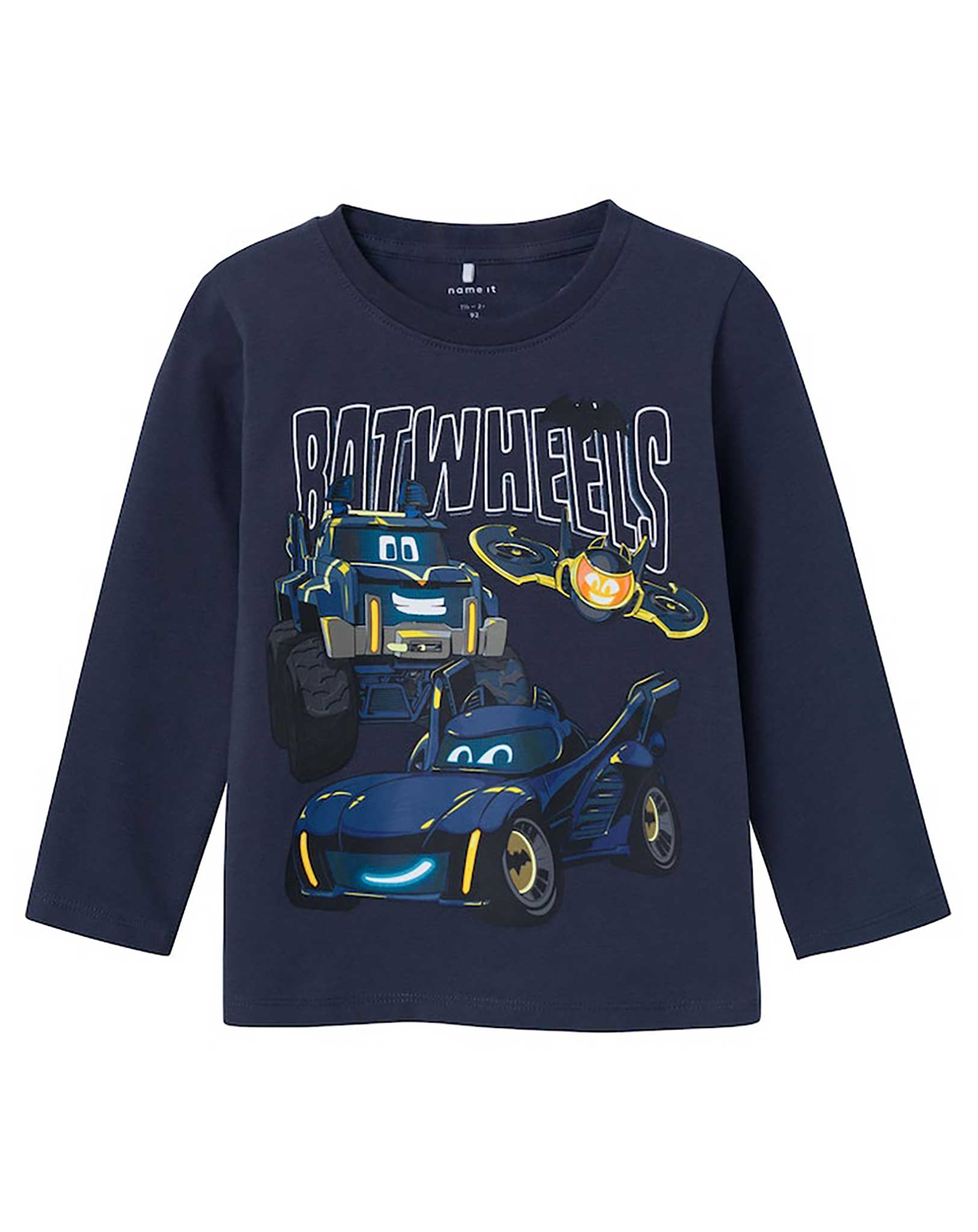 Langarmshirt NMMJERANO BATWHEELS in india ink