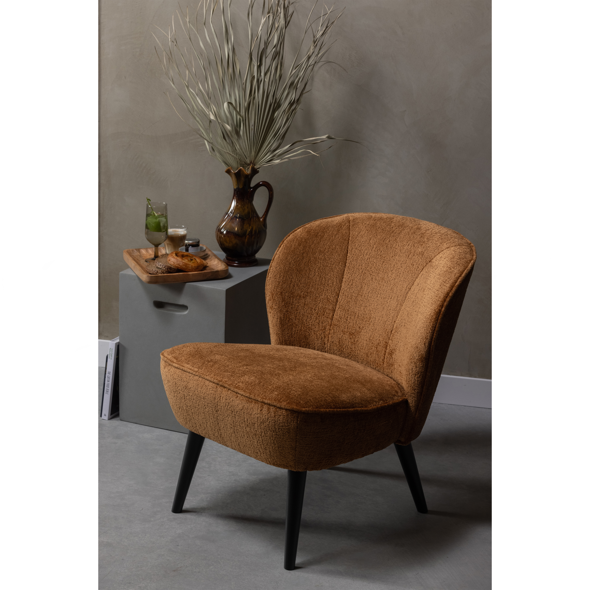Fauteuil Sara Sara Fauteuil - Geweven Stof - Naturel Melange
