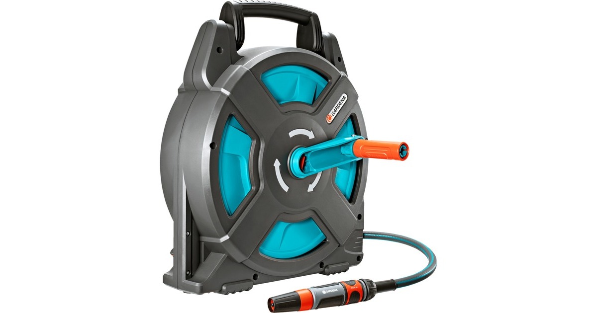 GARDENAClassic slangenbox 15 set in doos slanghaspel  (Grijs/turquoise, 2662-20, 15 m)