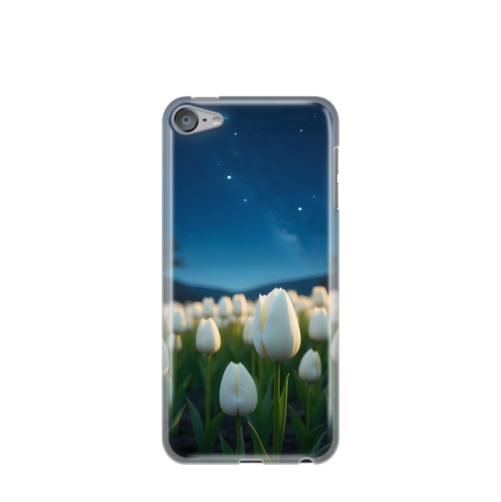 iPod Touch 7G Gummi Hülle Sternennacht im Tulpenfeld - Versch. Farben