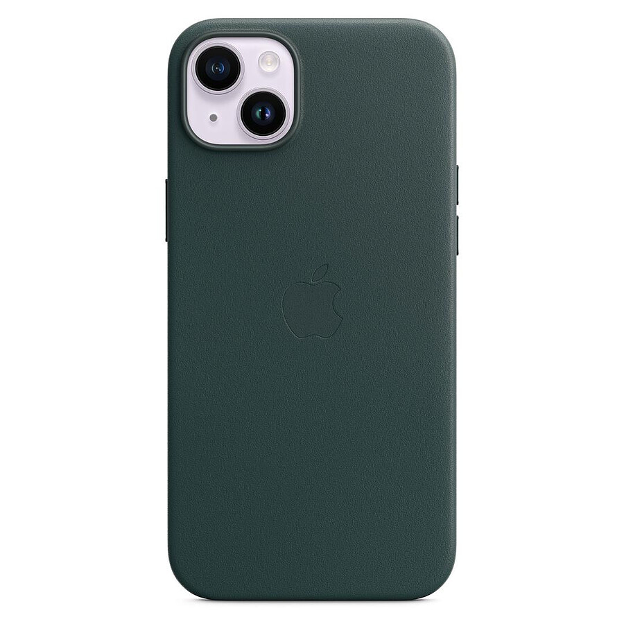 Apple Coque en cuir avec MagSafe pour iPhone 14 Plus - Vert forêt