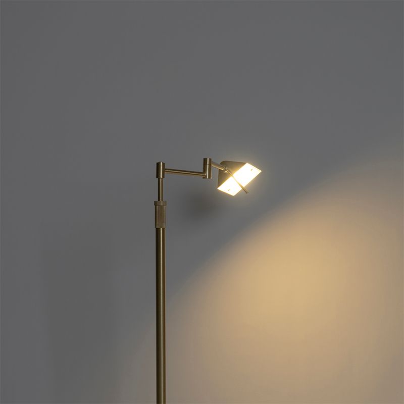 Vloerlamp messing incl. LED met touch dimmer - Notia