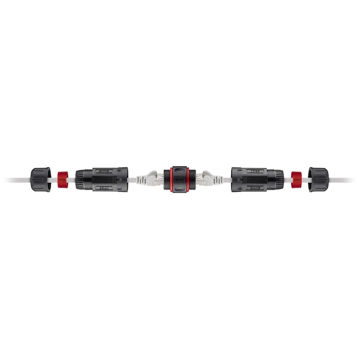 RJ45-modulkoppling/anslutning för utomhusbruk (IP68), CAT 6