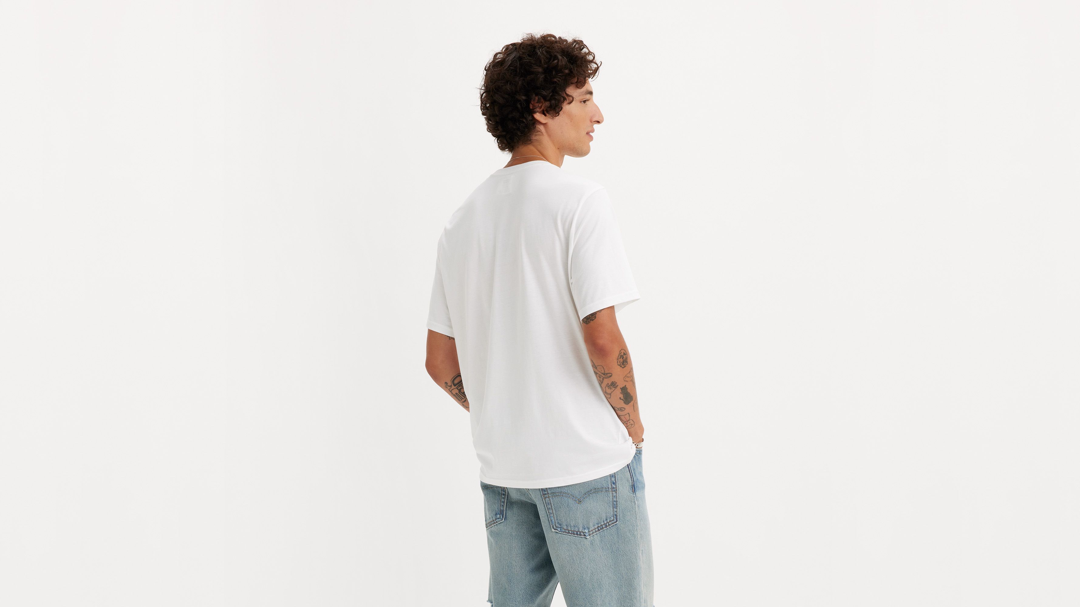 T-shirt graphique Relaxed - Brin Palm Tree White+ - Blanc