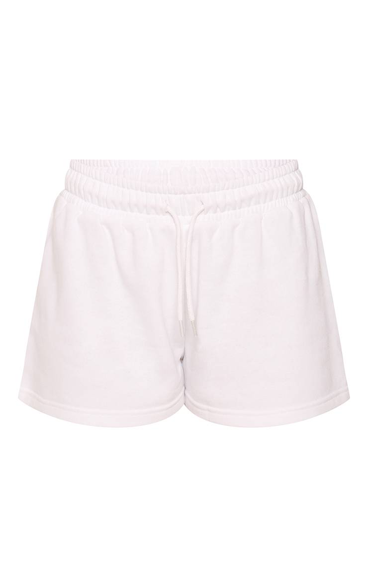 Blanc Short En Molleton Léger