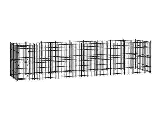 Chenil cage enclos pac noire 864 x 192 x 200 cm 02_0041799