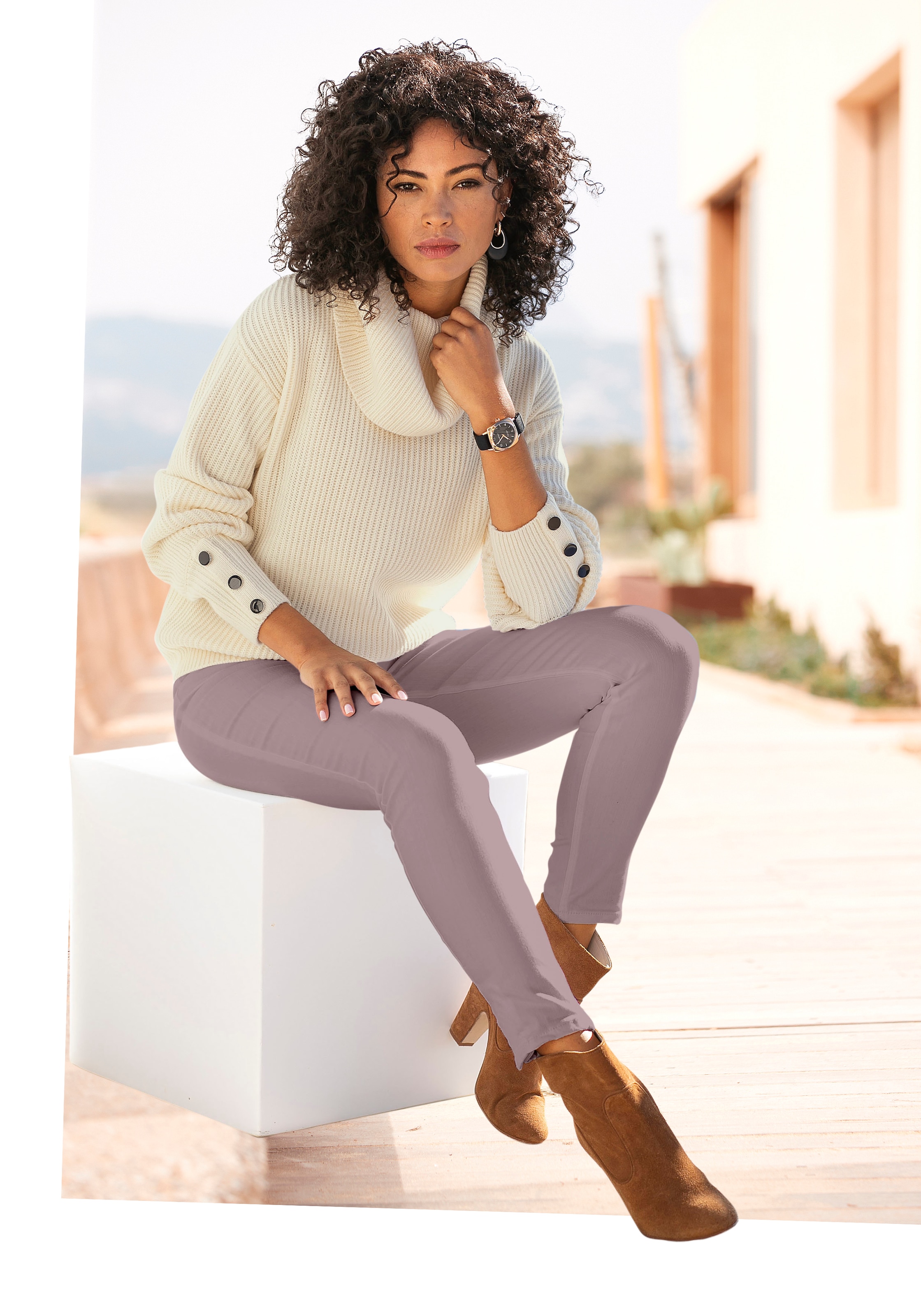 LASCANA 7/8-Jeggings  in Skinny-Form, Stretch-Denim, Basic