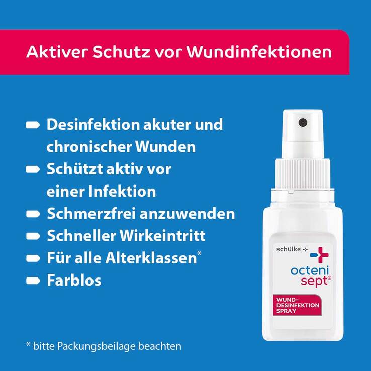Octenisept Wund-Desinfektion Spray mit Sprühpumpe, 50 ml