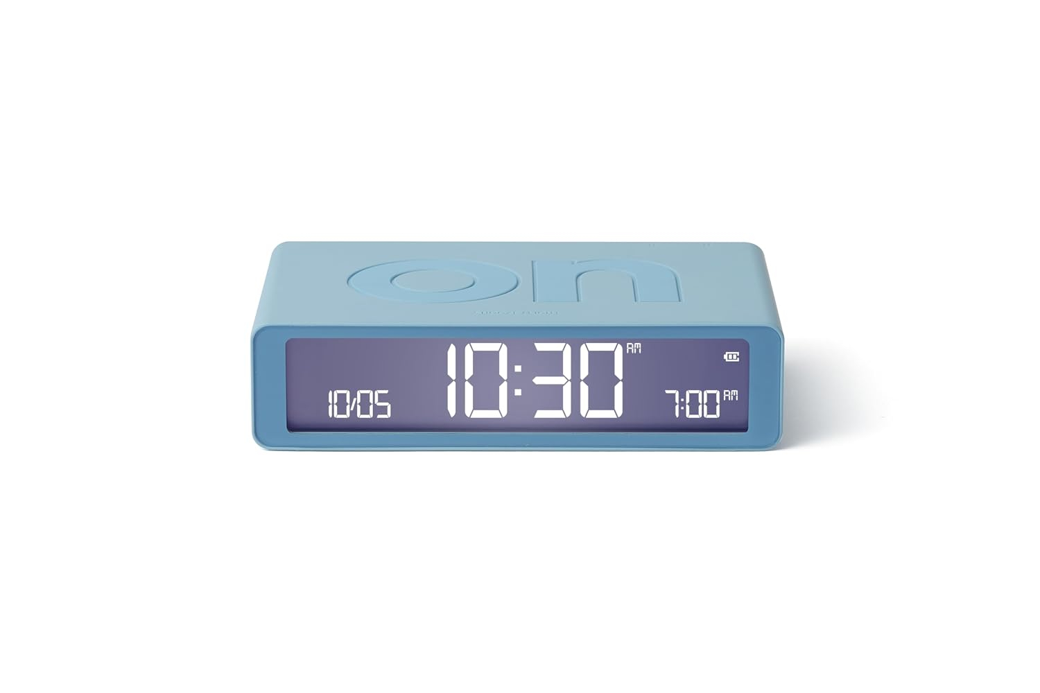 Flip Classic Digitaler Wecker Nachttisch Uhr mit LCD Display (LEX-LR157LB1) - Light Blue