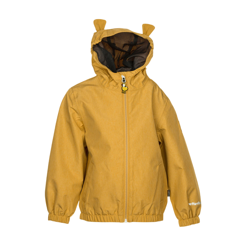 Kinder Leja Regenjacke golden yellow mélange
