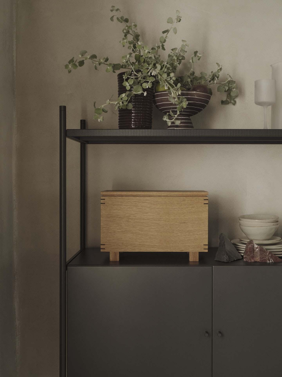 Ferm Living Brura serveerschaal Ø21,5 coffee/white