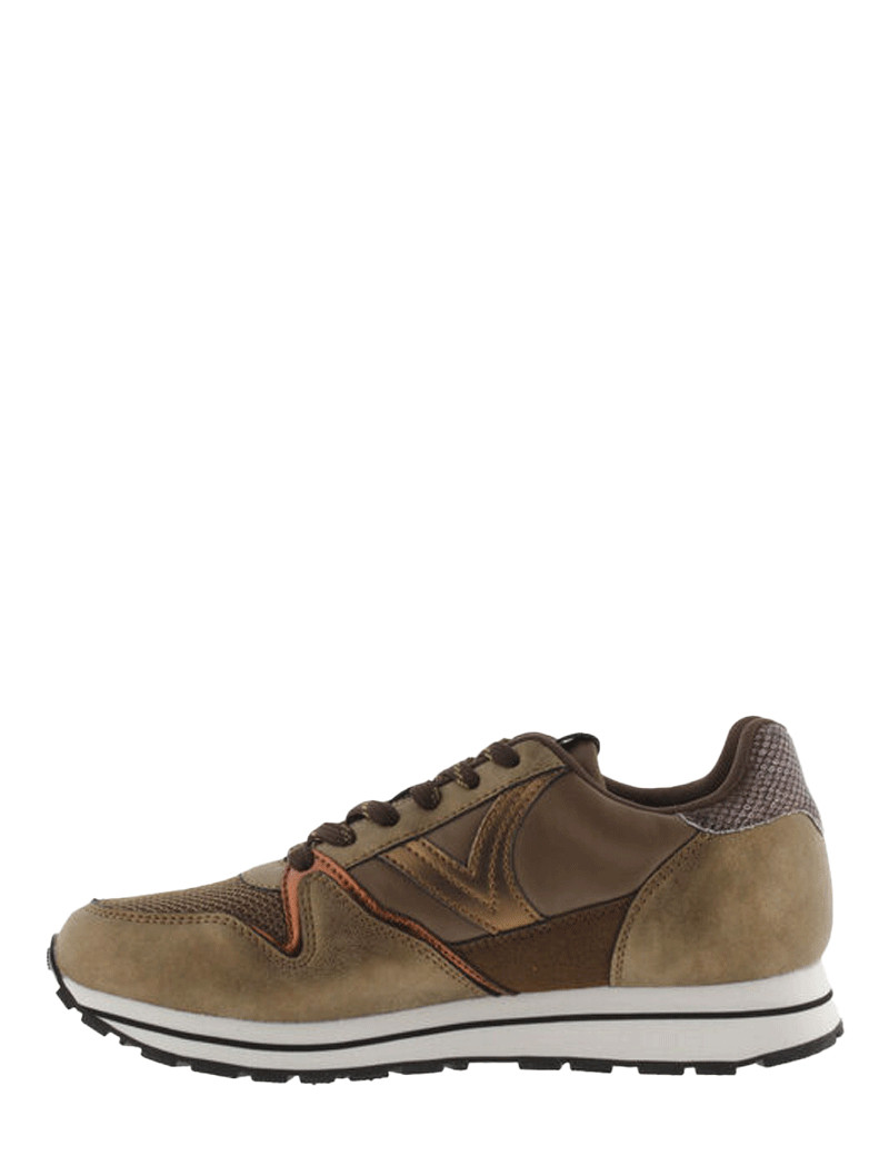 VICTORIA BASKETS FEMME COMPENSÉES COLORIS BRONZE