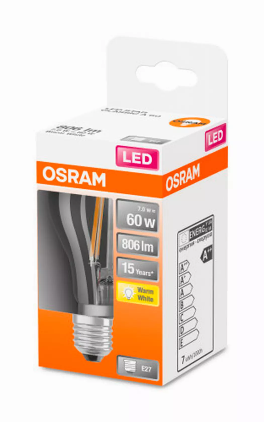 LED Birne E27/7 Watt/Energie E