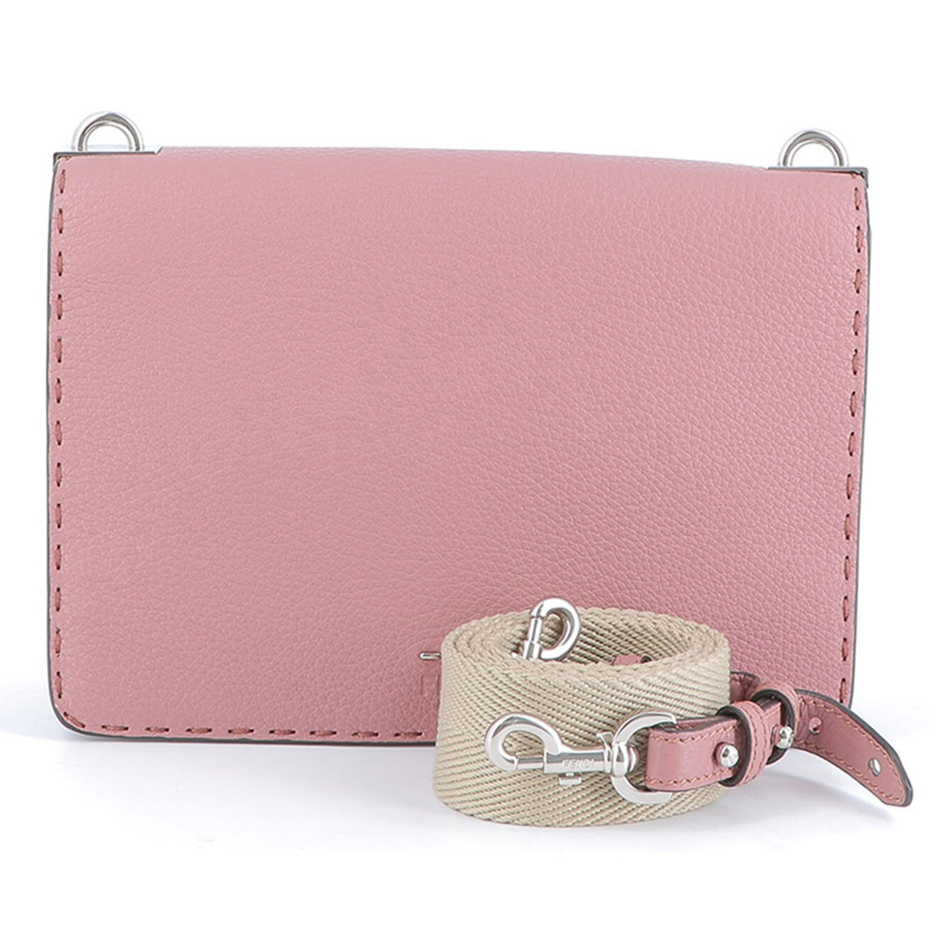 Fendi Sac bandoulière Fendi en Cuir grainé rose Etat: Parfait état - Longueur 23 cm