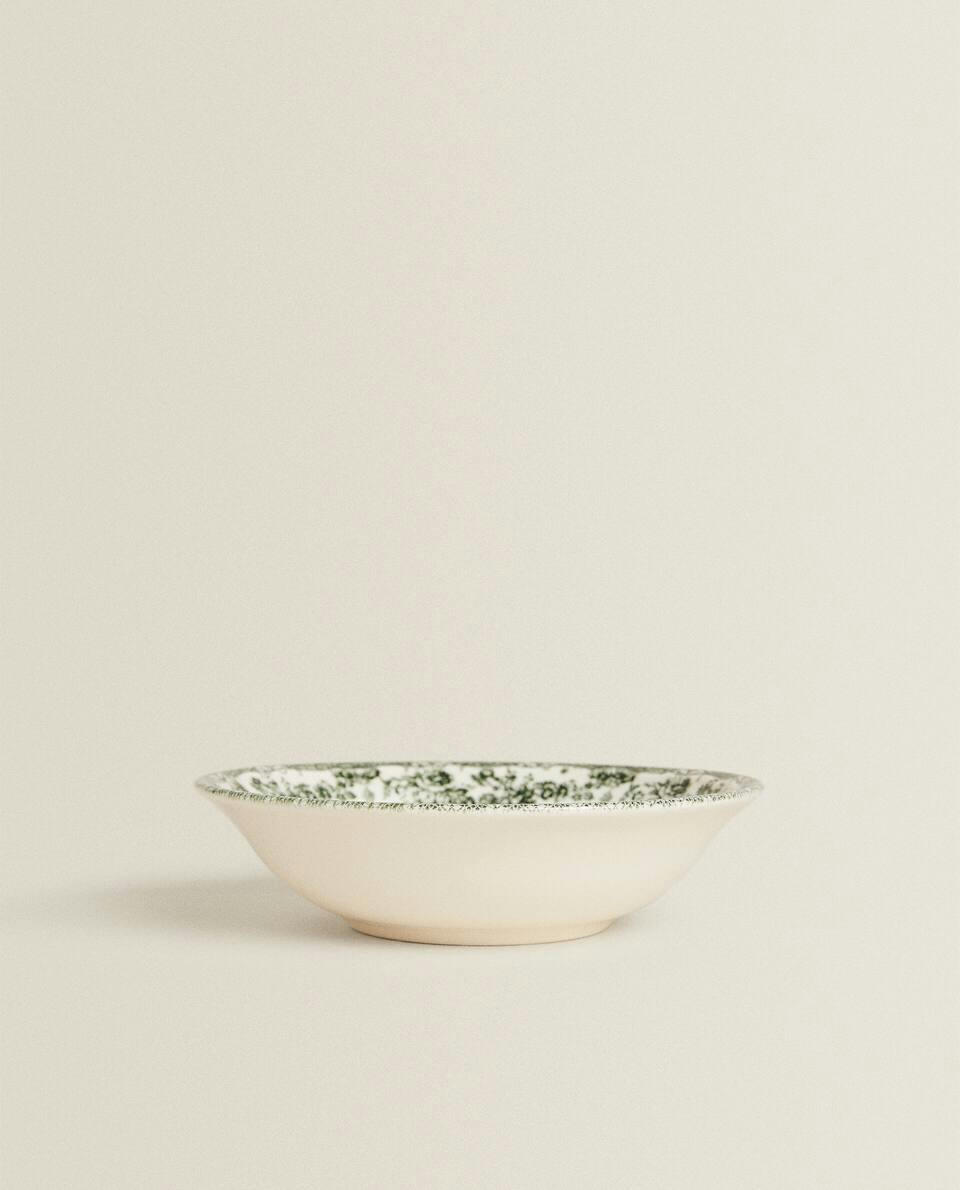 TIGELA DE BARRO COM DETALHES FLORAL