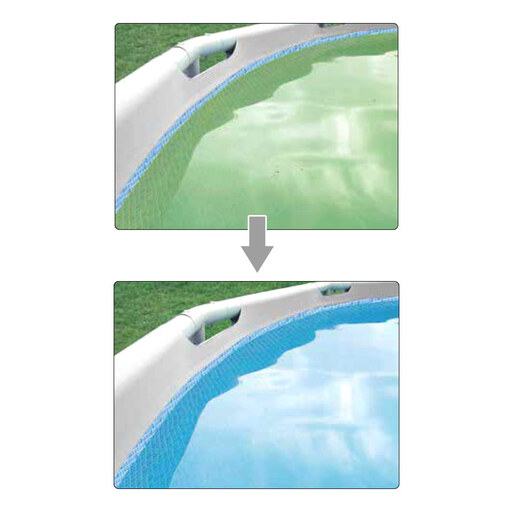 Sistema combinado Intex com filtro de areia e clorador de sal Eco 7 G/h - 32000 L