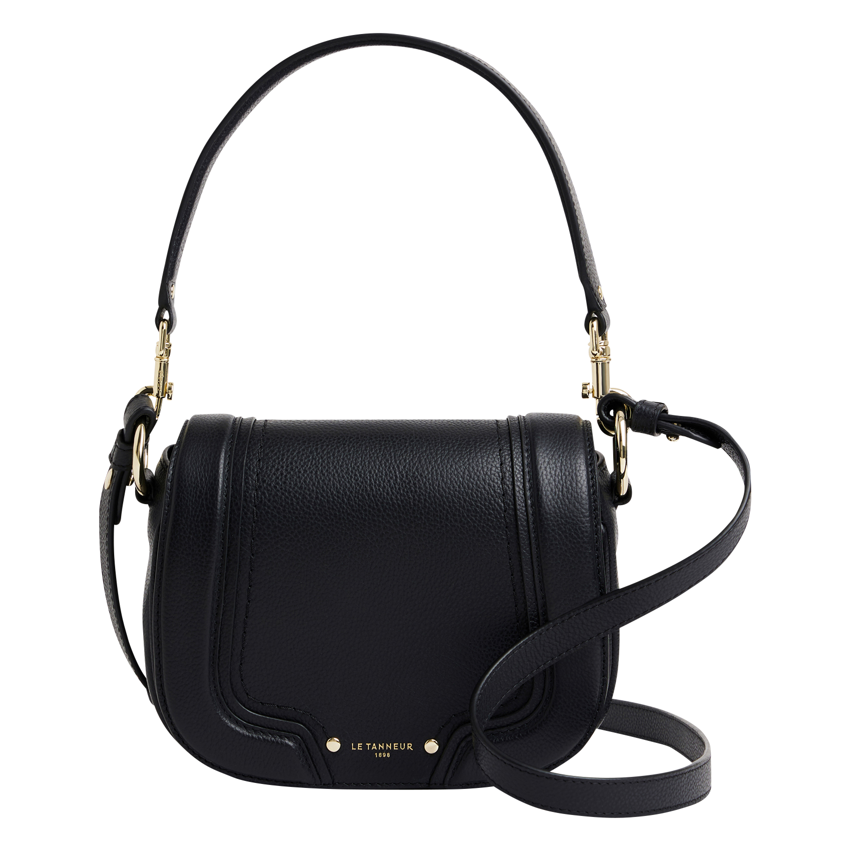 ELLA - Sac bandoulière en cuir | Noir